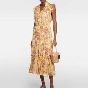 𝒁𝑰𝑴𝑴𝑬𝑹𝑴𝑨𝑵𝑵 MATCHIMAKER Yellow mid-length dress
